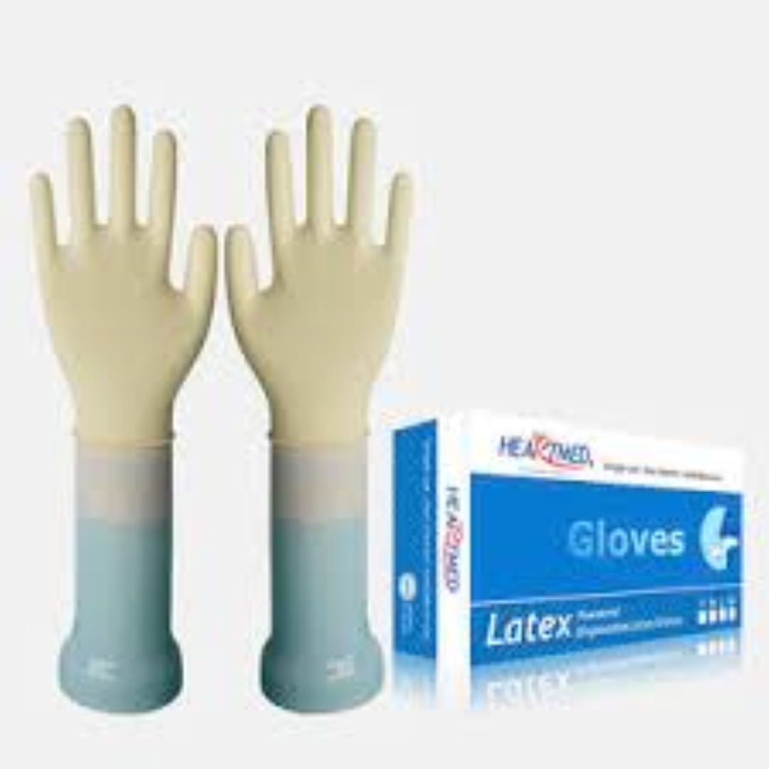 HEARTMED GLOVES LATEX 